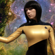 Illustration for article titled Lady Data cosplay photos feature a gorgeous latex Star Fleet uniform